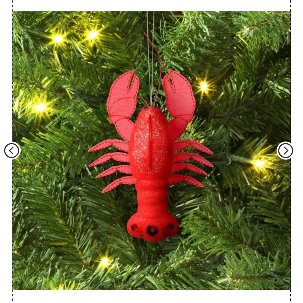 New Target Christmas Fabric Lobster Ornament - Wondershop